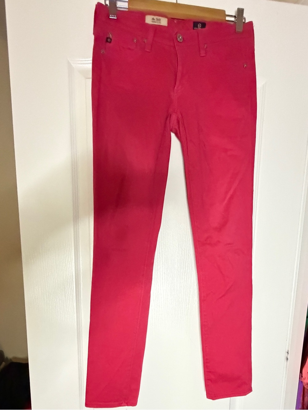 AG Adriano Goldschmied Skinny Jeans in Bright Pink